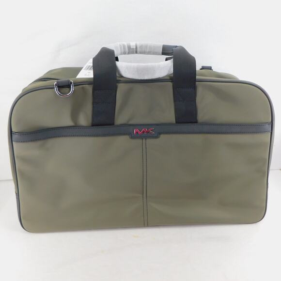 Michael Kors New Logo Duffle Bag Malone Olive Travel Weekender Bag New - Picture 8 of 12